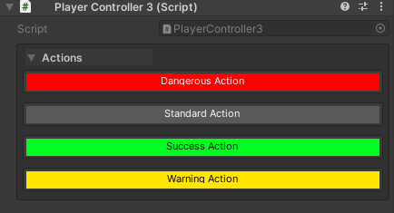 Project settings showing color palette configuration