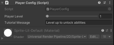 Level slider showing fields appearing at different thresholds