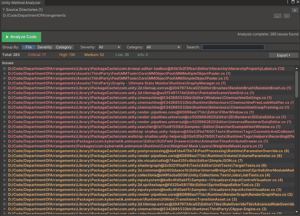 Using the search filter