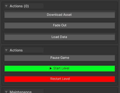 Clicking button, showing spinner, then result appearing