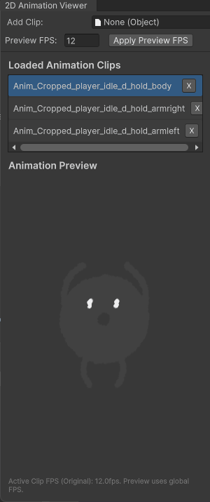 LayeredImage layer swapping demo showing layers being changed and animation updating instantly