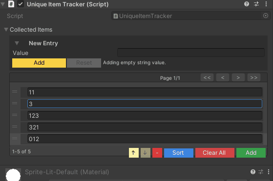 Adding duplicate and seeing shake animation